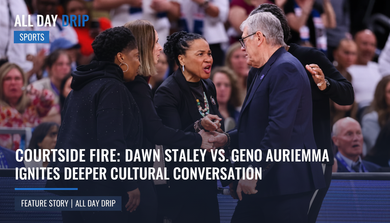 COURTSIDE FIRE: Dawn Staley vs. Geno Auriemma Ignites Deeper | All Day Drip